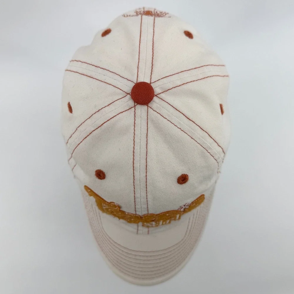 Top of the World Hat Women OSFA Cream Texas Girl‎ Longhorn Floral Baseball Cap